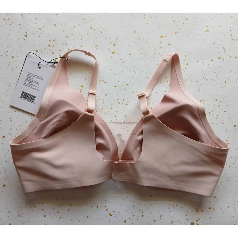 NWT Knix Revolution Shadow Mesh Wireless Bra - Size Med Rosewater